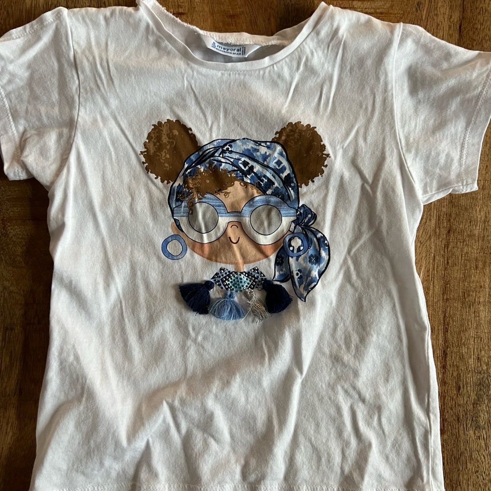 Girls boutique tshirt Mayoral brand. Super cute!!